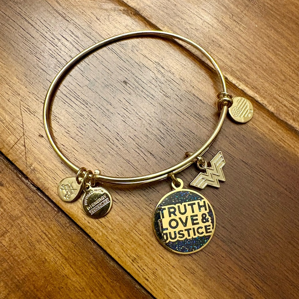 Alex and Ani Gold Wonder Woman Bracelet